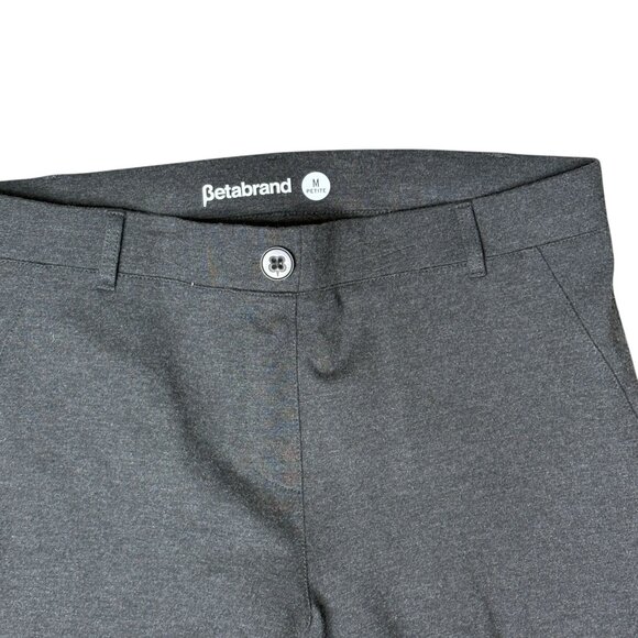 Betabrand Charcoal Gray straight Pants Size Medium Petite - Picture 6 of 7